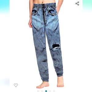 NEW Under Disguise Men's Generic Faux Denim Mens Pajama Pants Size Medium